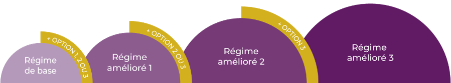 schéma des différents régimes